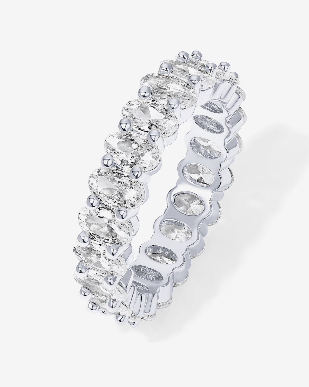 Oval Eternity Band Ring
