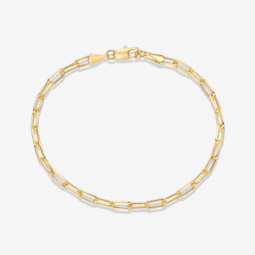 Vermeil Paperclip Chain Bracelet