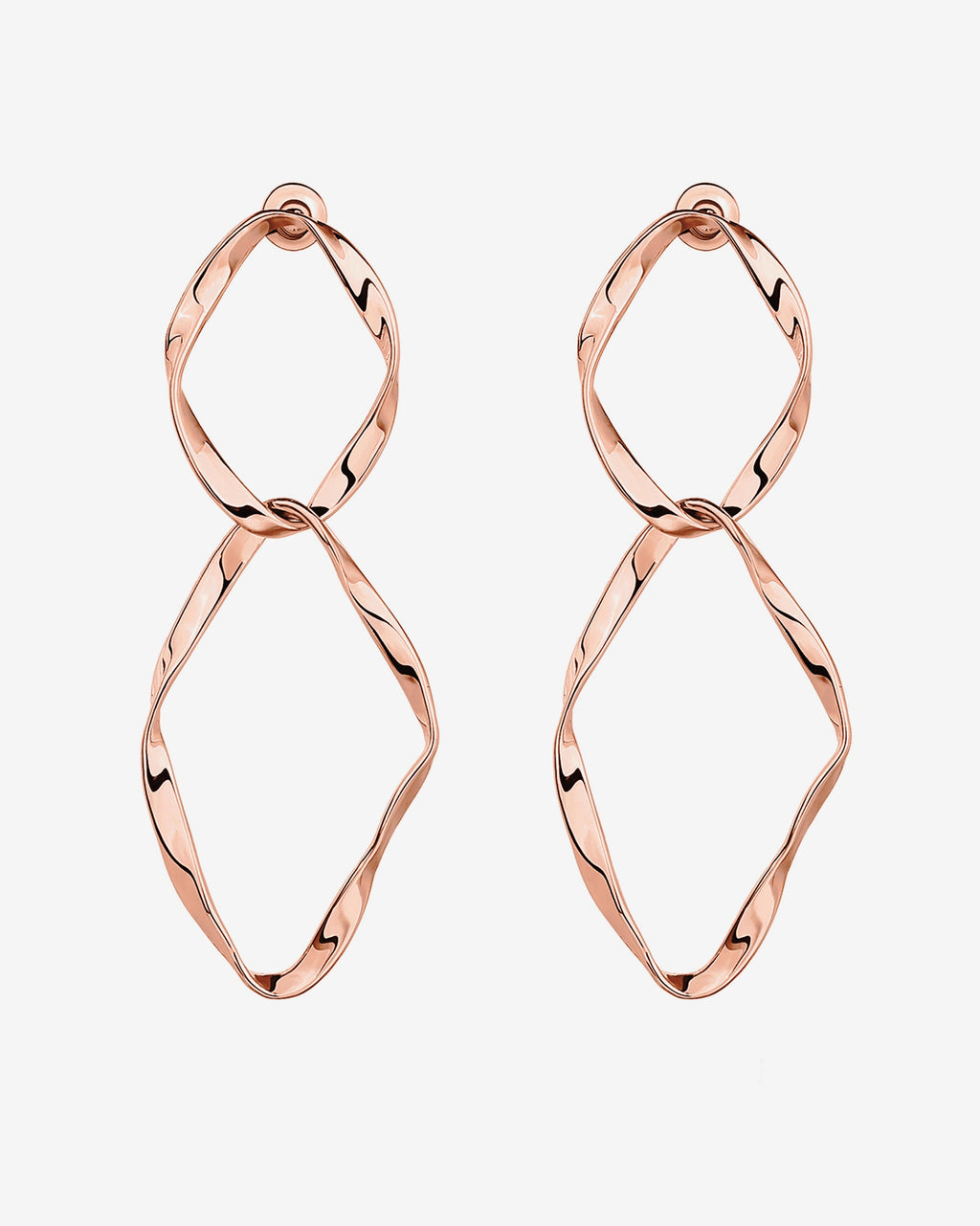 Hammered Infinity Hoop