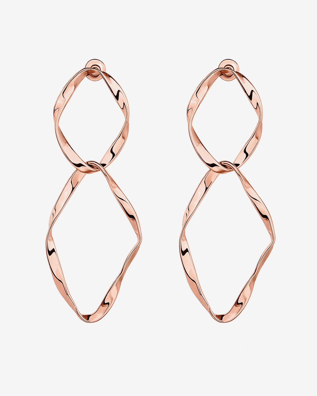 Hammered Infinity Hoop