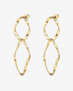Hammered Infinity Hoop
