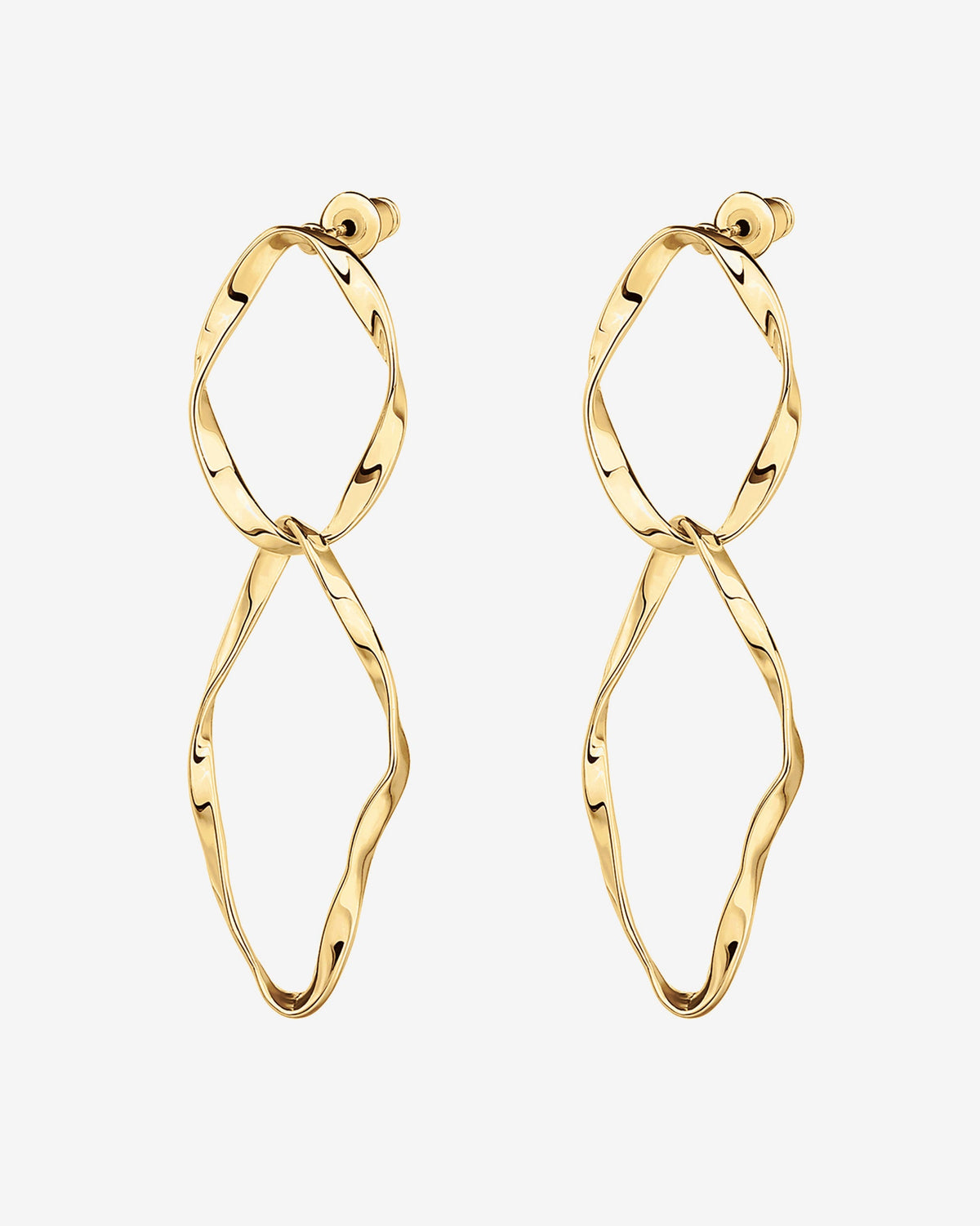 Hammered Infinity Hoop