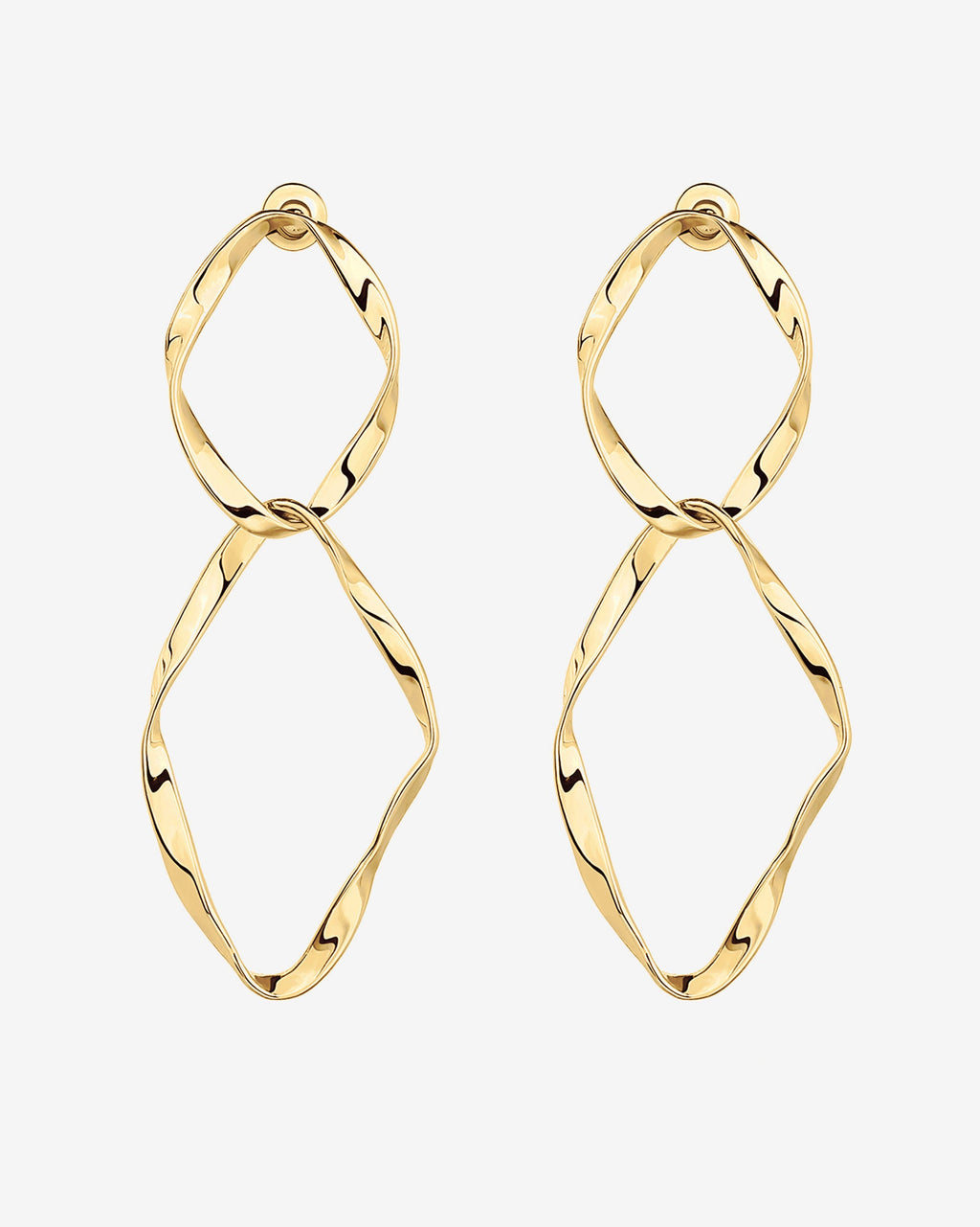 Hammered Infinity Hoop