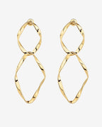 Hammered Infinity Hoop