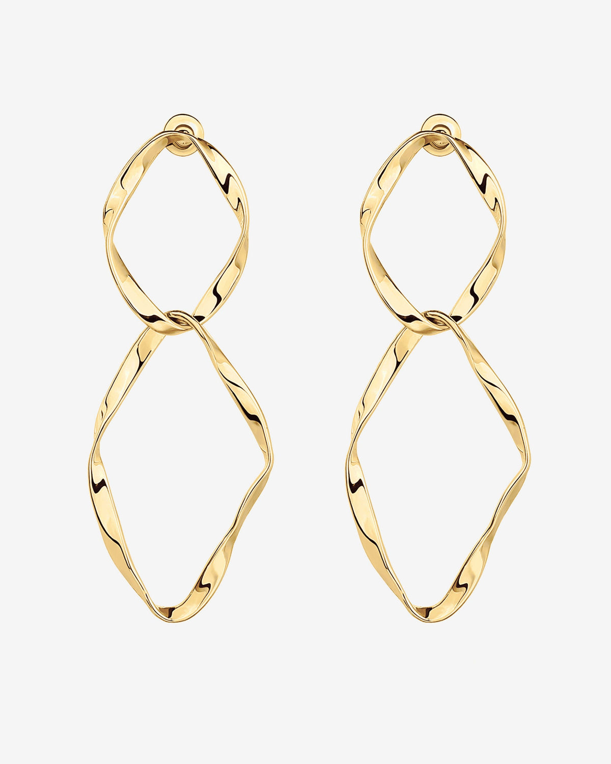 Hammered Infinity Hoop
