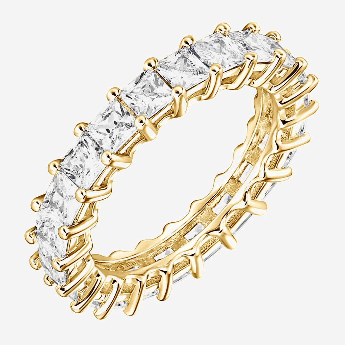 Princess Cut Eternity Band