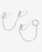 Ear Cuff Dangle Chain Earrings