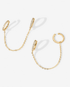 Ear Cuff Dangle Chain Earrings