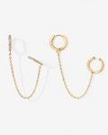 Ear Cuff Dangle Chain Earrings