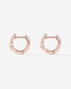 Twisted Cubic Zirconia Huggies