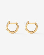 Twisted Cubic Zirconia Huggies