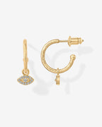 Evil Eye Hoops