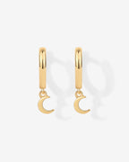 Vermeil Drop Moon Huggies