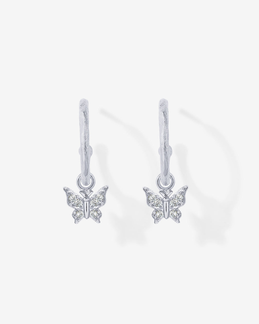 Drop Butterfly Hoops