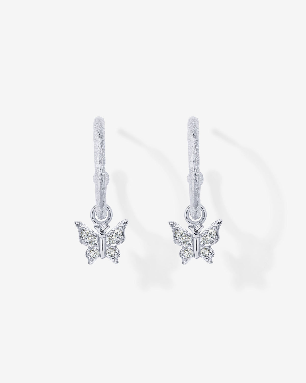 Drop Butterfly Hoops