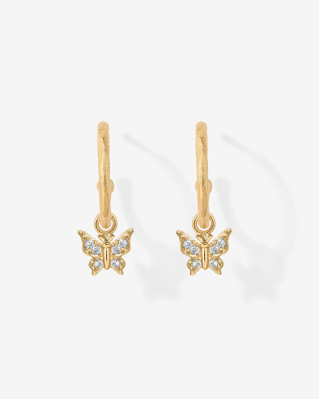 Drop Butterfly Hoops