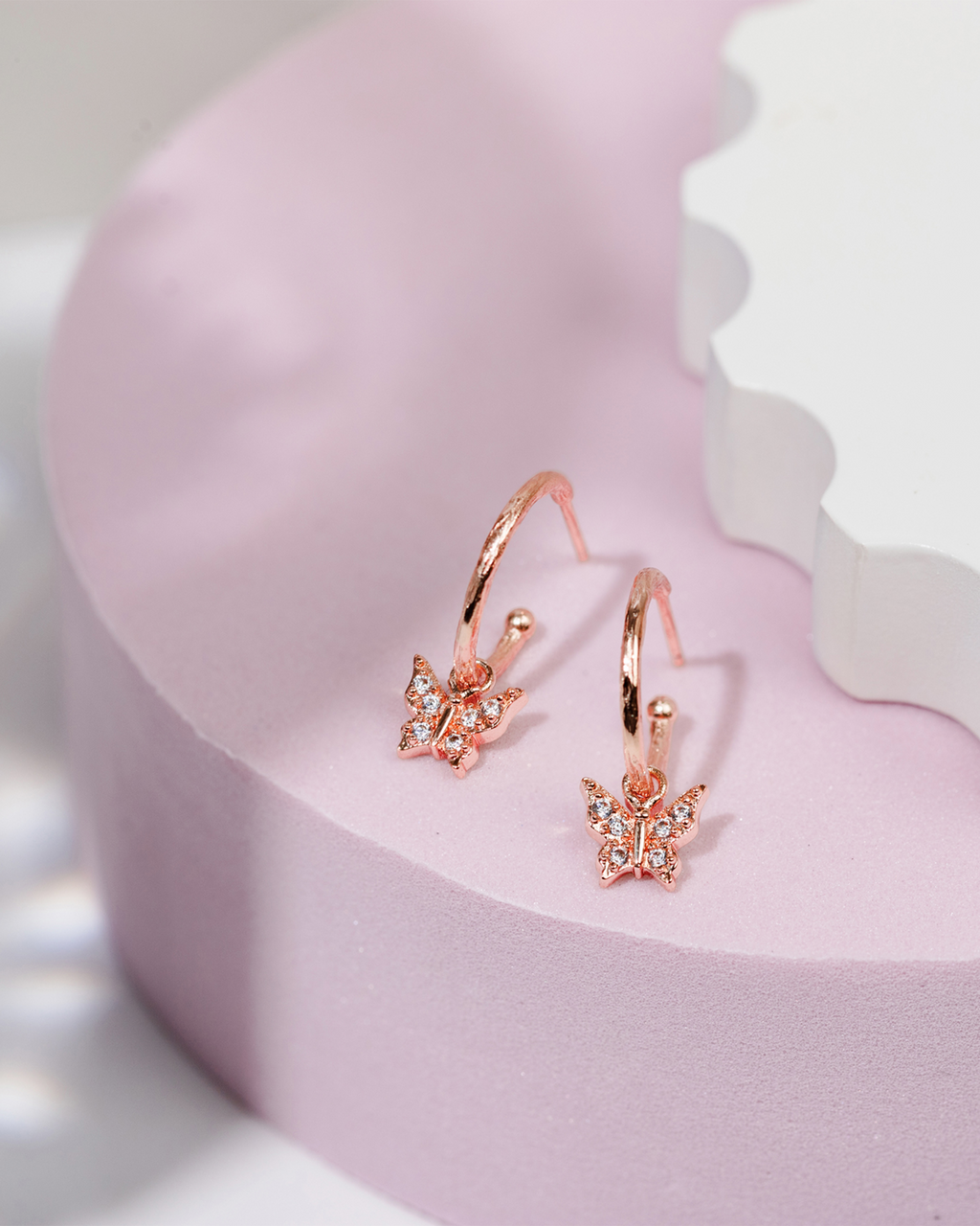 Drop Butterfly Hoops