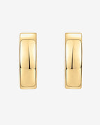 Small Squared Edge Hoops