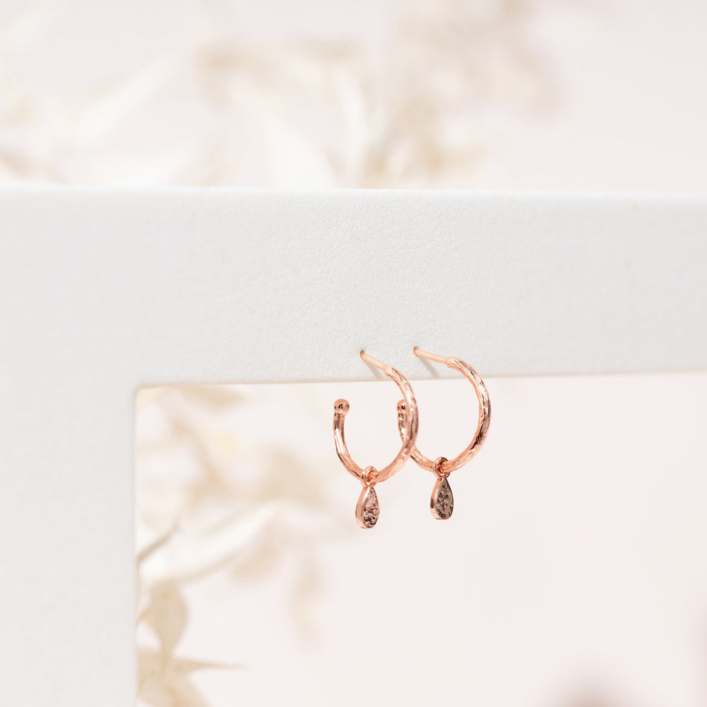 Drop Hammered Hoops