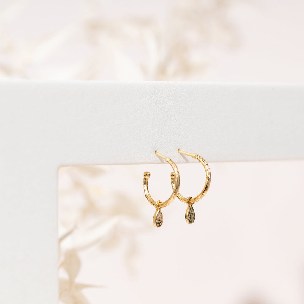 Drop Hammered Hoops