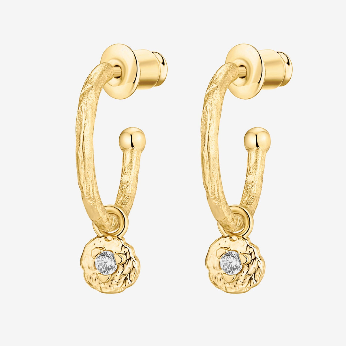 Drop Hammered Hoops