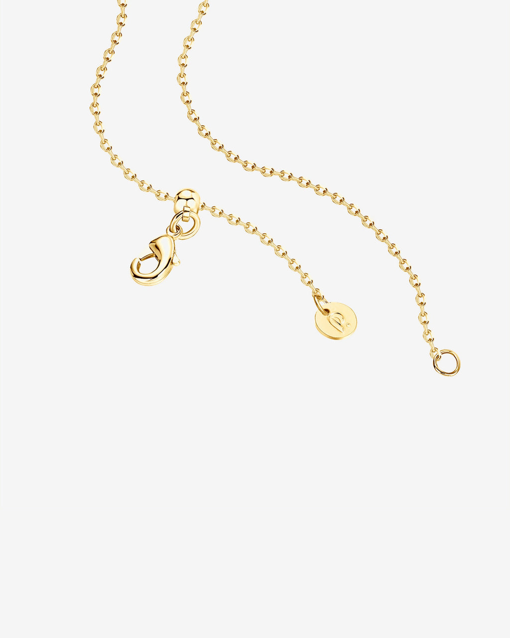 Dainty Heart Initial Necklace