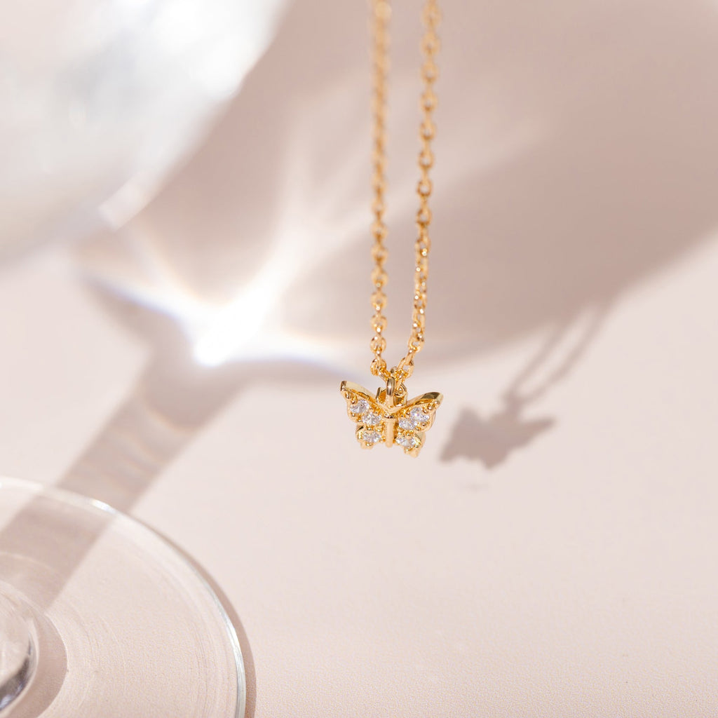 Vermeil Butterfly Pendant