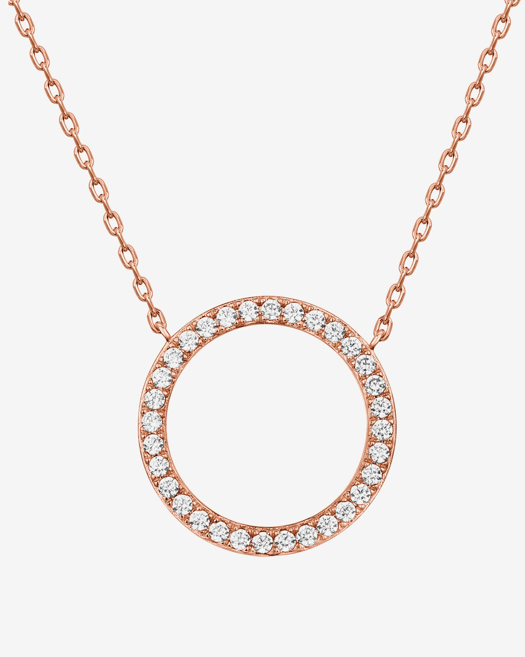 Open Circle Pendant Necklace