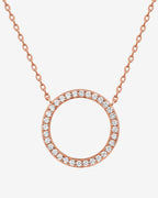 Open Circle Pendant Necklace