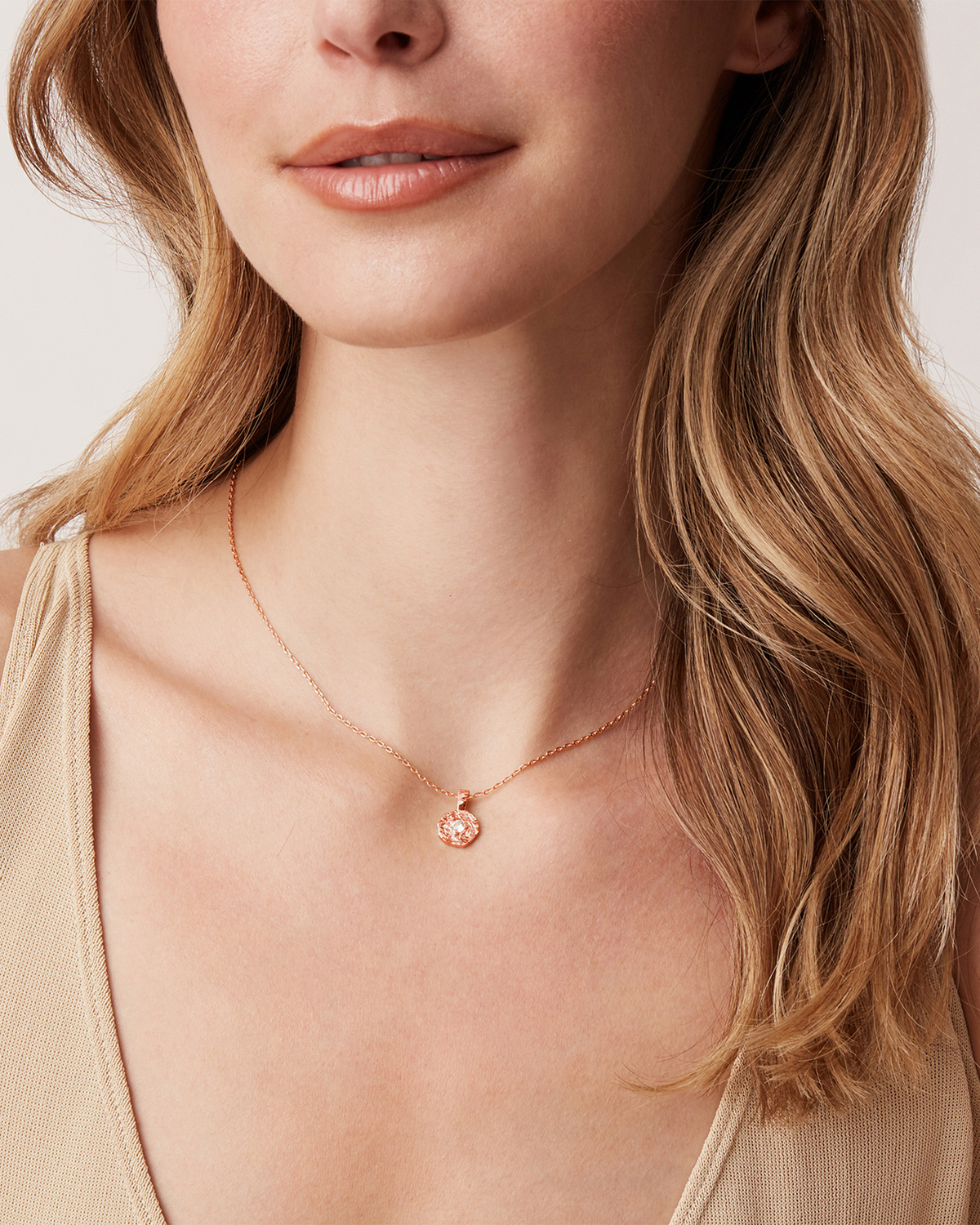 Hammered Coin Pendant