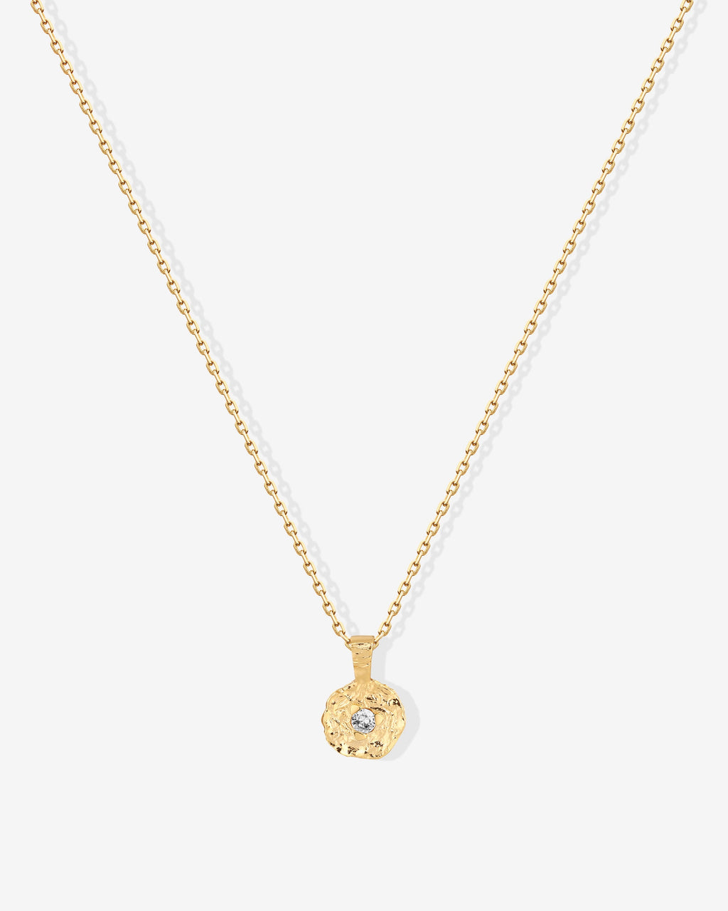Hammered Coin Pendant