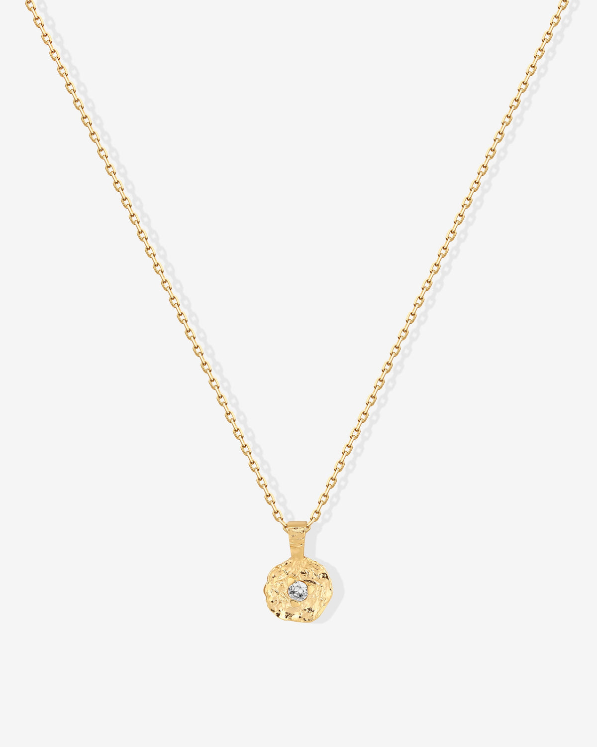 Hammered Coin Pendant