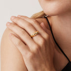 Vermeil Croissant Ring