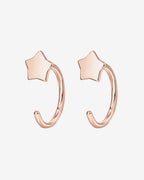 Star Half Hoop Huggie