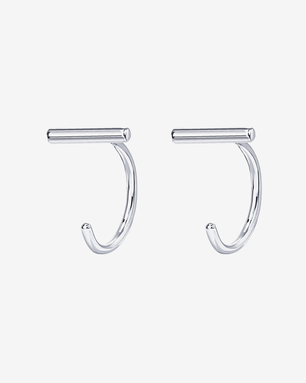 Bar Half Hoop Huggie