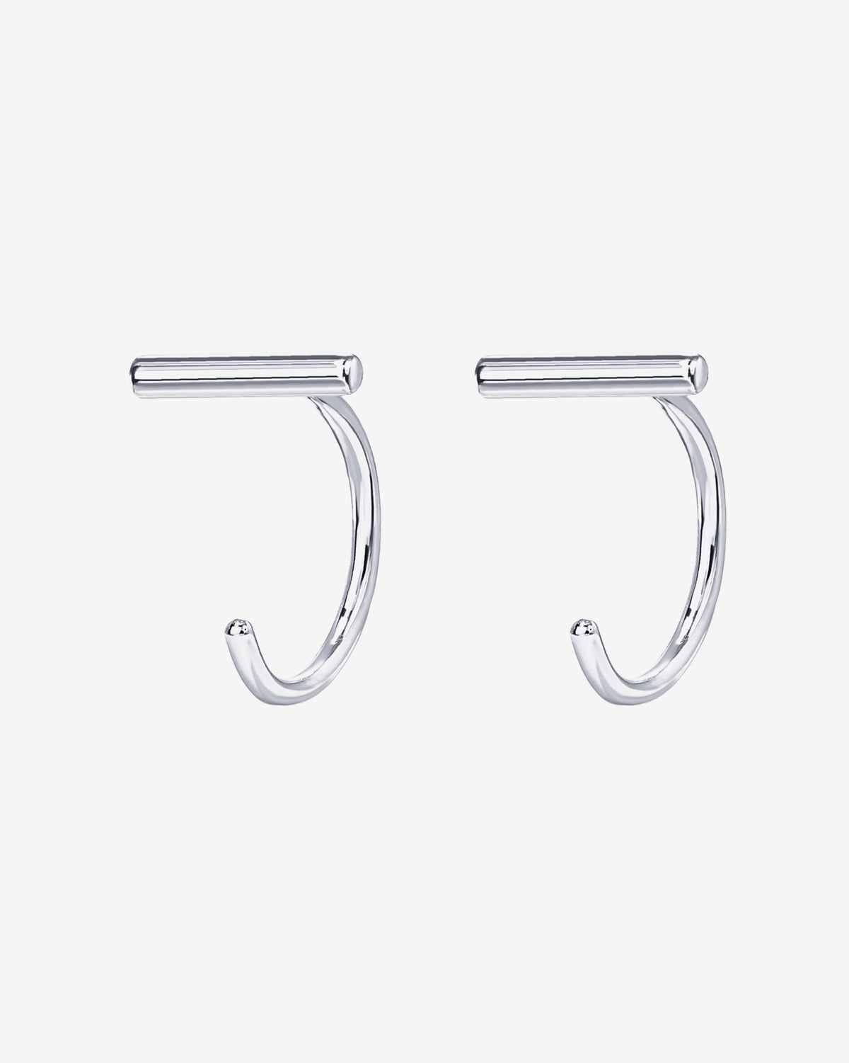 Bar Half Hoop Huggie