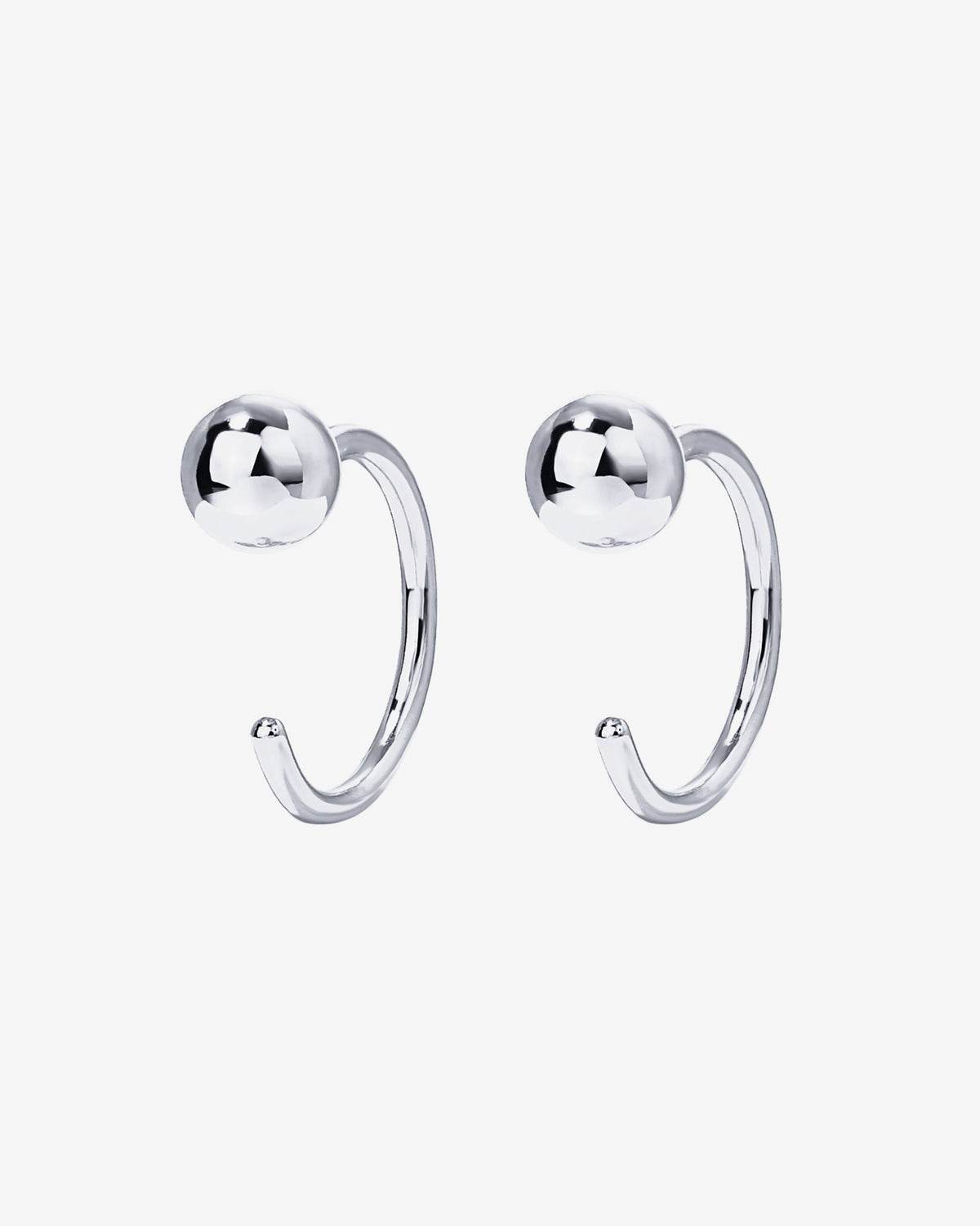 Ball Half Hoop Huggie
