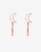 Moon Half Hoop Huggies