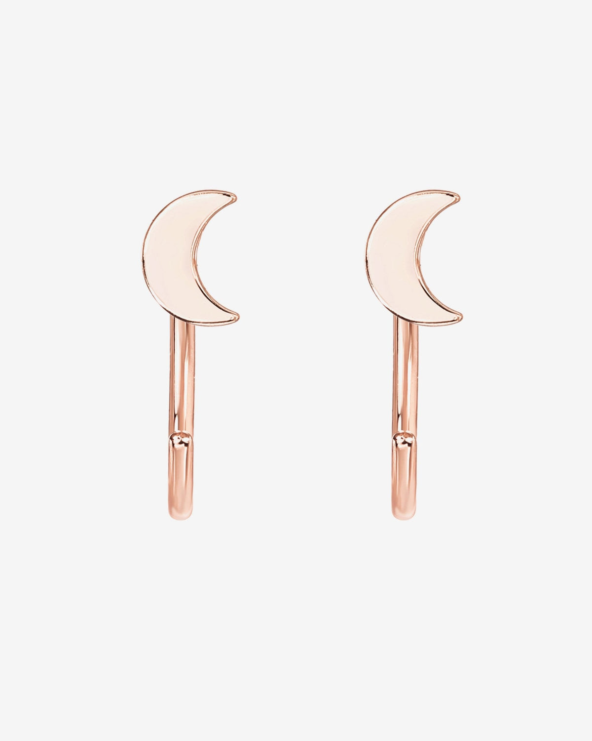 Moon Half Hoop Huggies