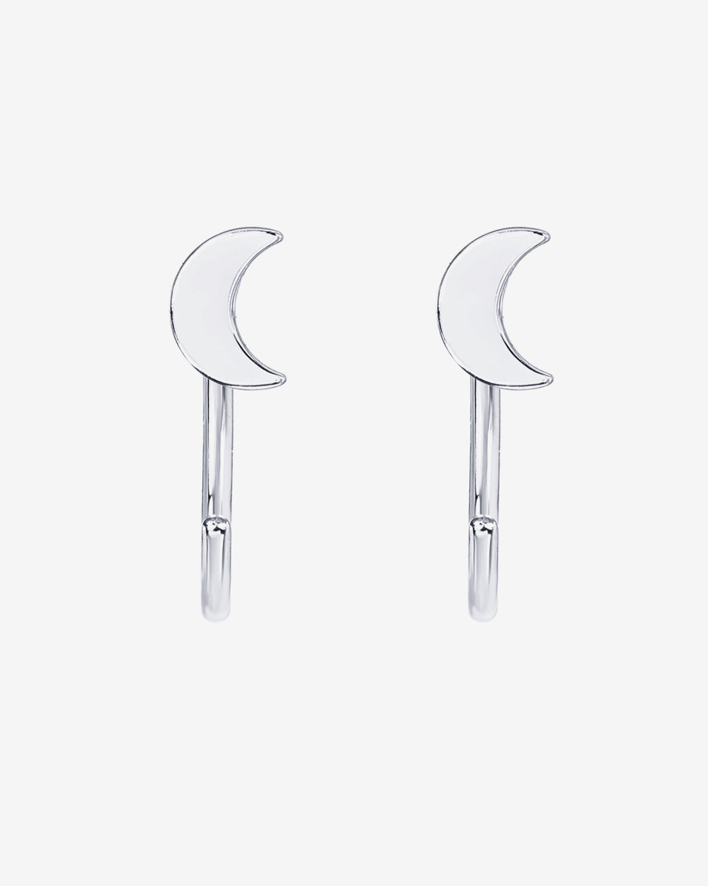 Moon Half Hoop Huggies