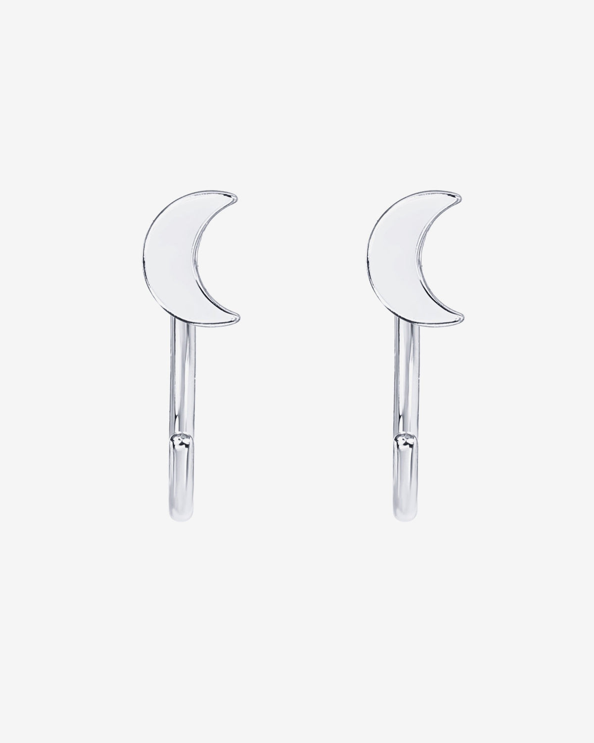 Moon Half Hoop Huggies