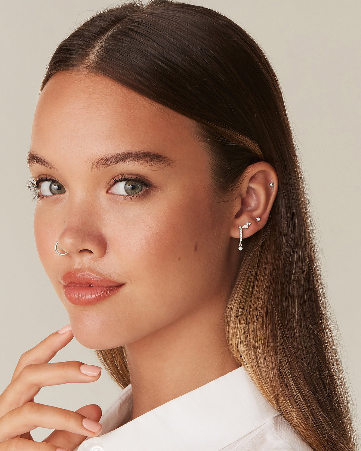 Opal Screw Back Studs
