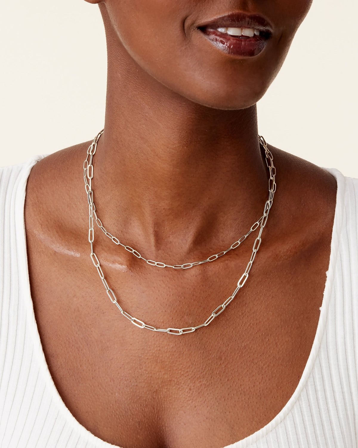 Layered Paperclip Necklace