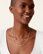 Layered Paperclip Necklace