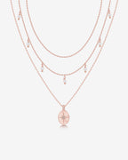 Layered North Star Pendant Necklace