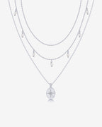 Layered North Star Pendant Necklace