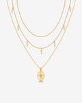 Layered North Star Pendant Necklace