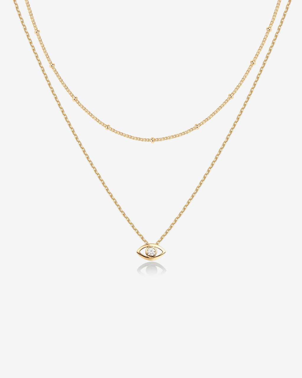 Layered Evil Eye Necklace