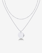 Layered Coin Pendant Necklace