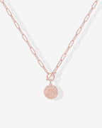 Layered Pendant Paperclip Necklace